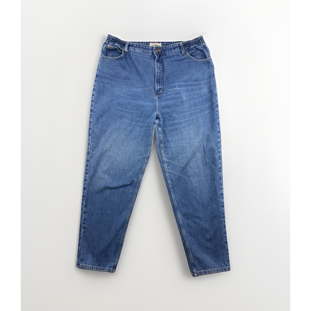 L.L. Bean Women's Size 20 Medium/Tall Jeans Original Fit Relaxed Comfort Waist - Picture 1 of 10